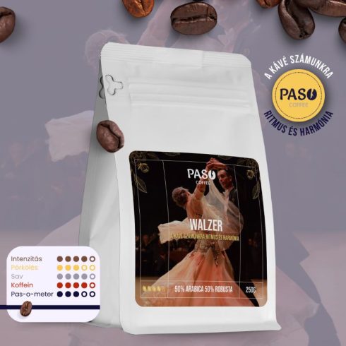 Paso Walzer (Medium Blend) - kézműves babkávé (250g)