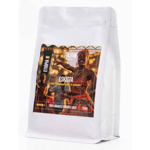 Paso Eskista (Ethiopia Sidamo) - kézműves babkávé (250g)
