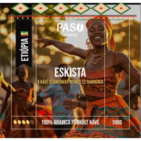 Paso Eskista (Ethiopia Sidamo) - kézműves babkávé (100g)